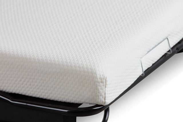 Austin White Fabric Memory Foam Sleeper