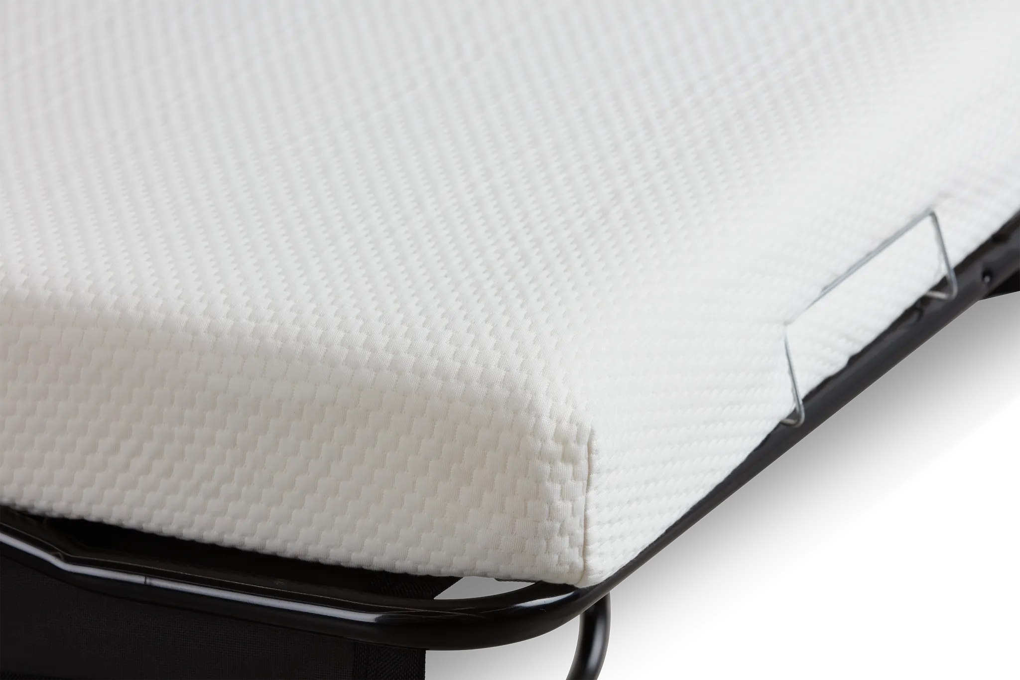 Austin White Fabric Memory Foam Sleeper