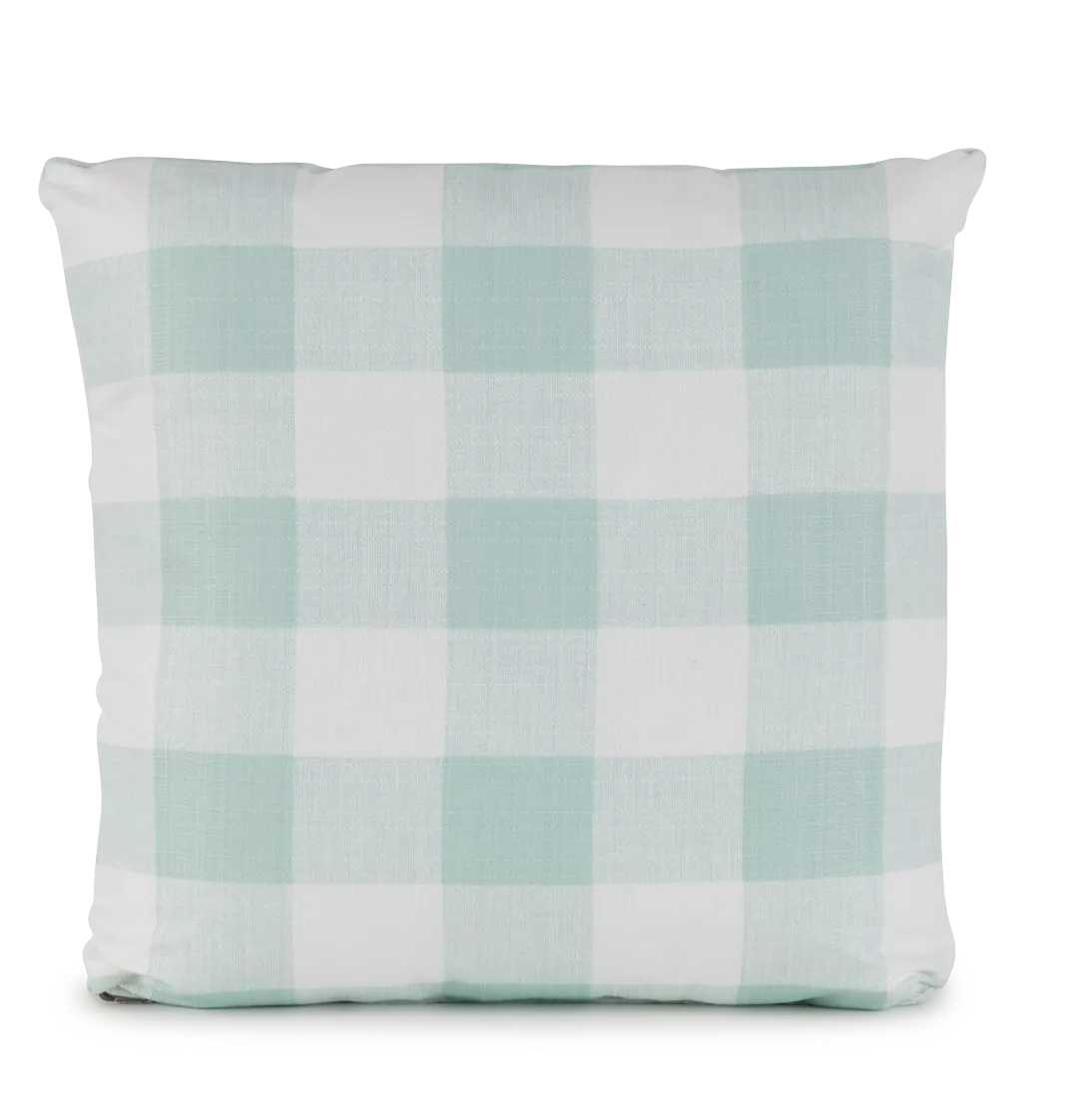 Anderson Light Blue 20" Indoor/outdoor Square Accent Pillow