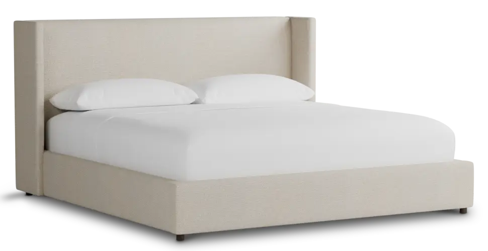 Captiva Suave Beige 48" Upholstered Shelter Bed Captiva Suave Beige 48" Upholstered Shelter Bed