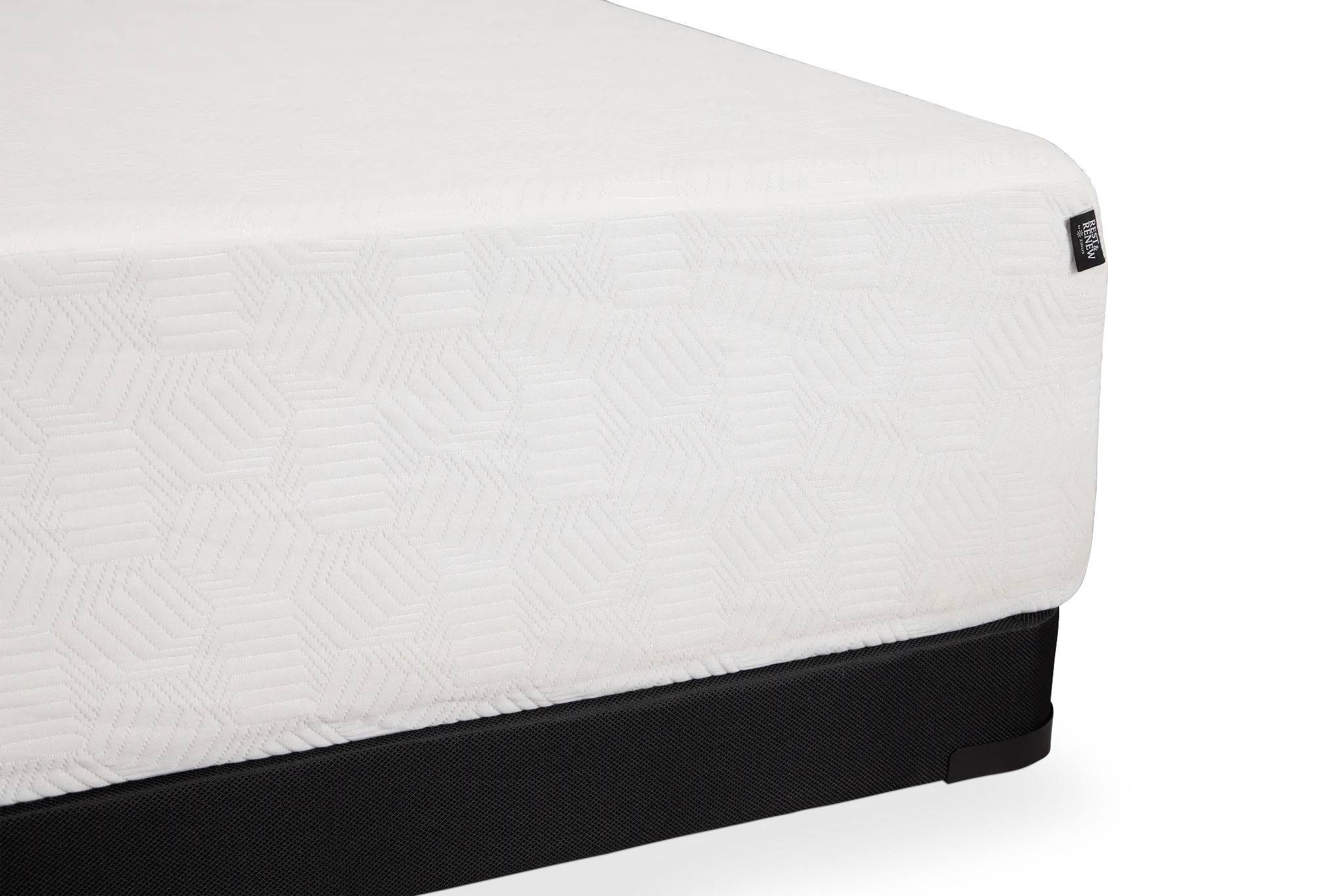 Rest & Renew By Zinus Gel Memory Foam Mattress 14" Plush Low-profile Mattress Set