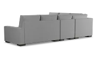 Edgewater Suave Gray Medium Two-arm Sectional