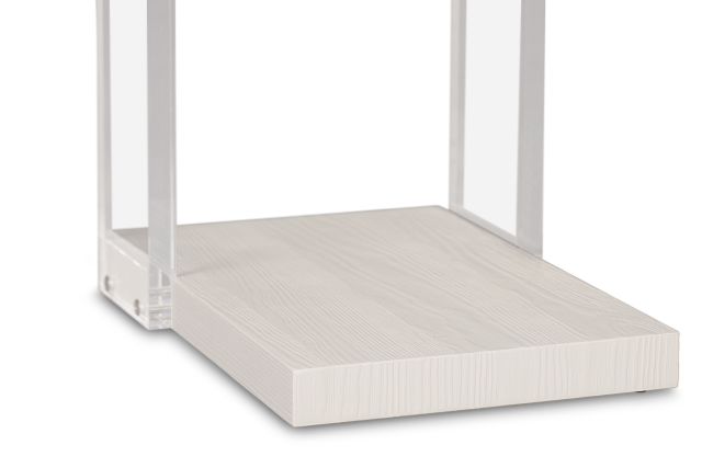 Gables White Rect Accent Table