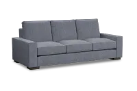 Edgewater Elevation Gray 96" Sofa W/ 3 Cushions