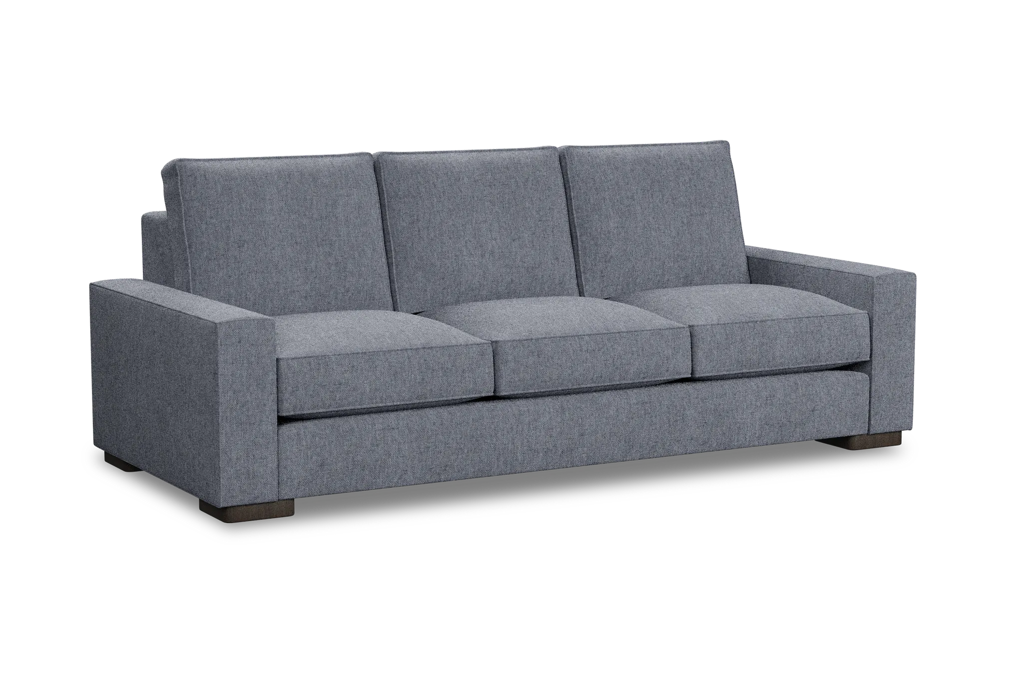 Edgewater Elevation Gray 96" Sofa W/ 3 Cushions
