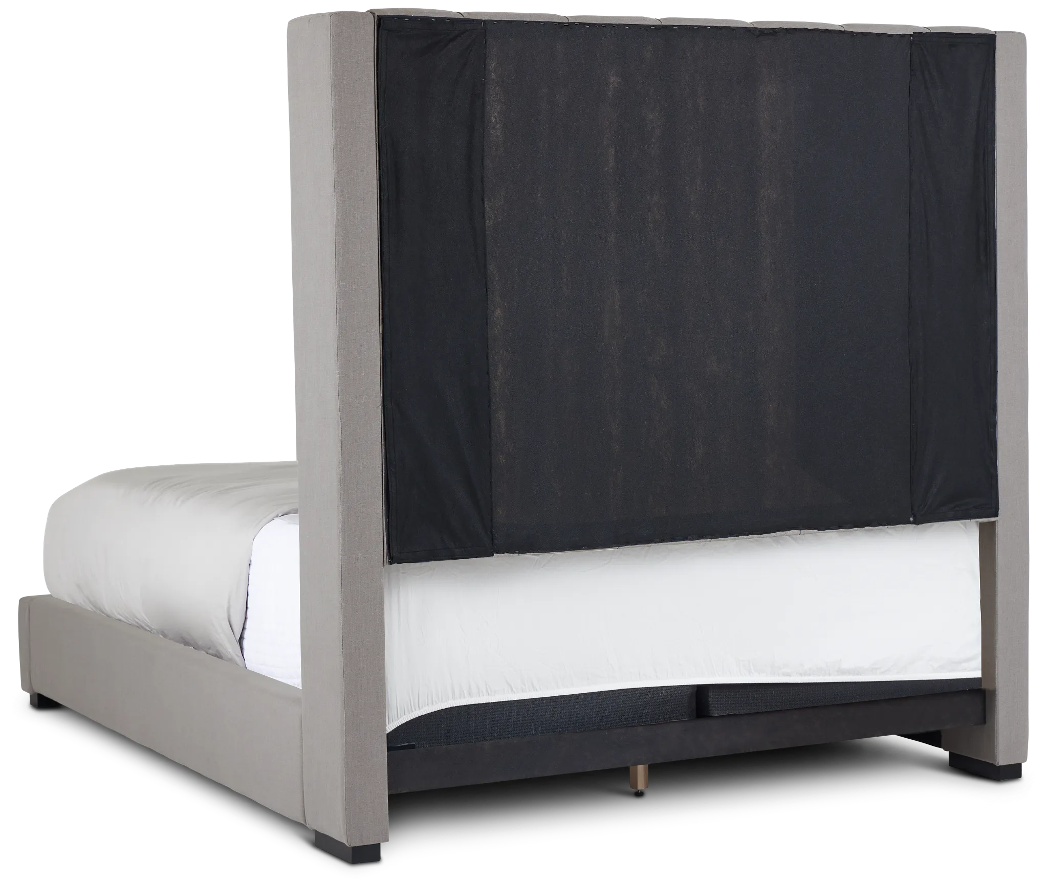 Lacey Gray Uph Platform Bed