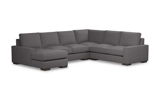 Edgewater Peyton Gray Medium Left Chaise Sectional