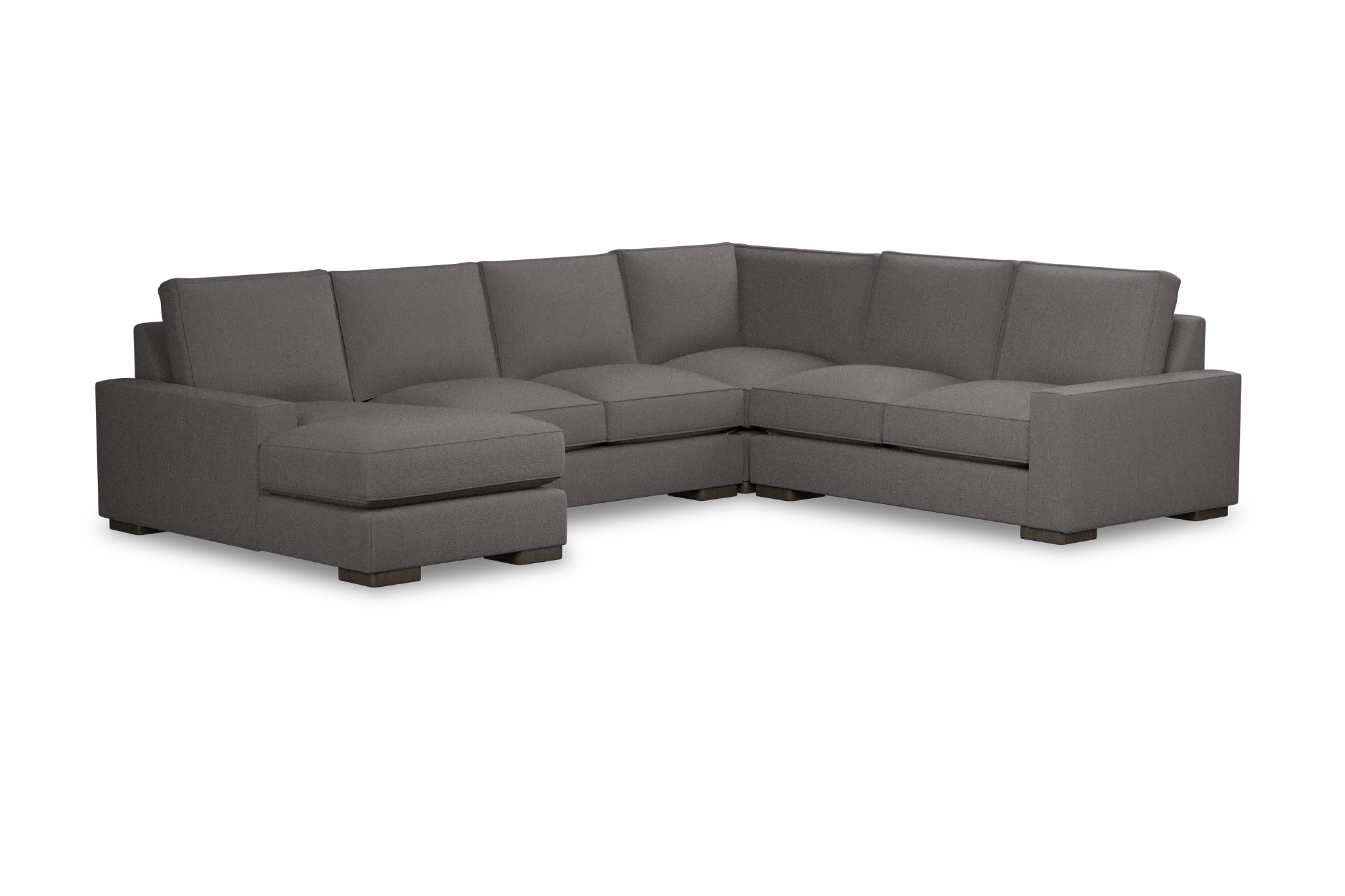 Edgewater Peyton Gray Medium Left Chaise Sectional