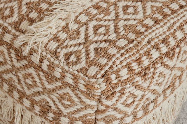 Lucaya Jute Accent Pouf