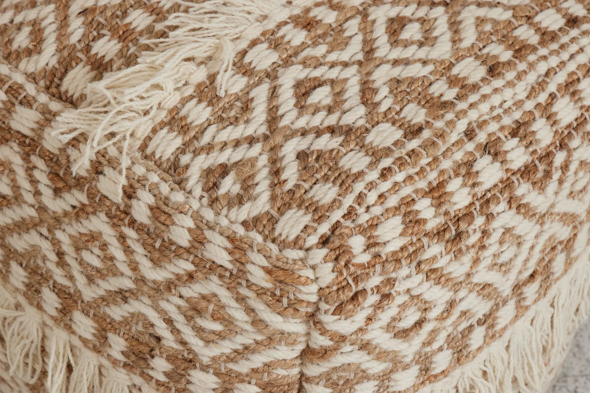 Lucaya Jute Accent Pouf Lucaya Jute Accent Pouf