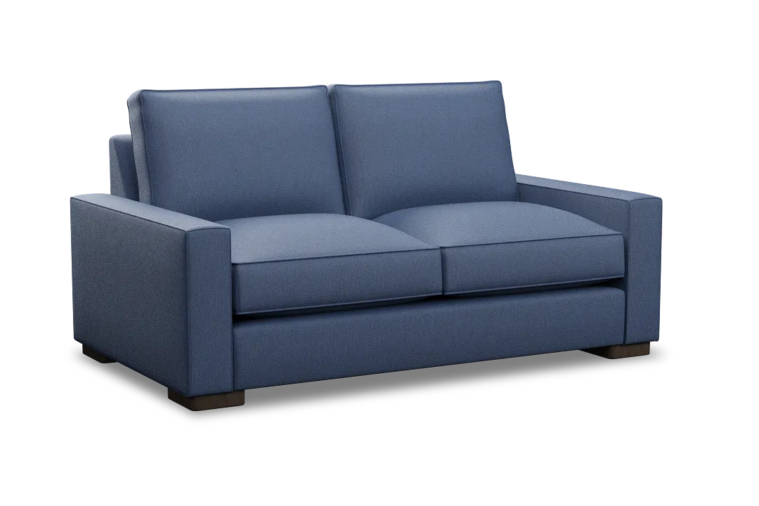 Edgewater Revenue Dark Blue Loveseat