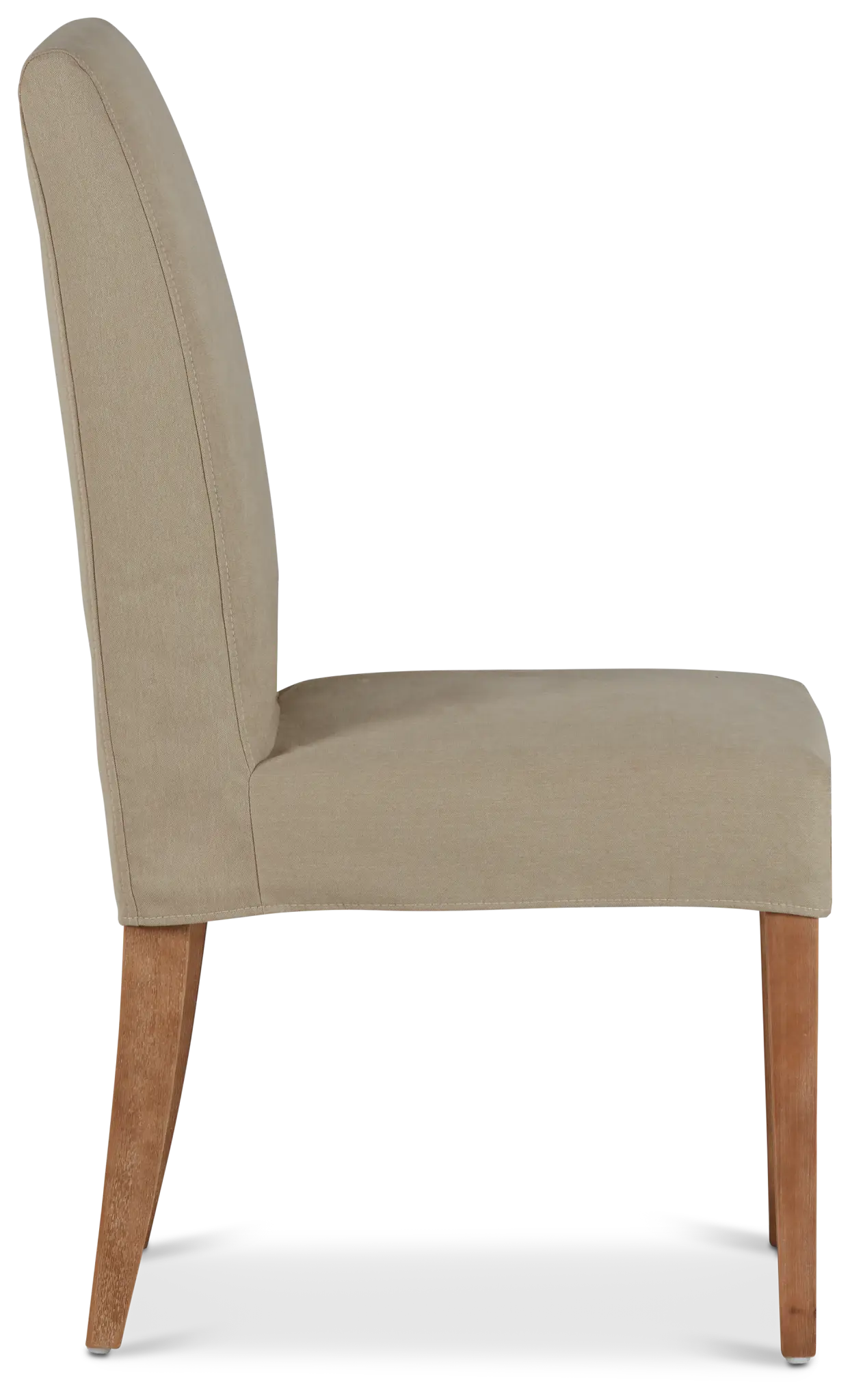 Destination Beige Short Slipcover Chair With Light Tone Leg Destination Beige Short Slipcover Chair With Light Tone Leg