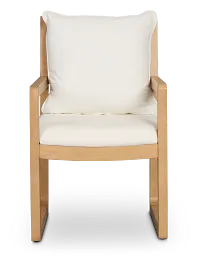 Highland Light Tone Upholstered Arm Chair