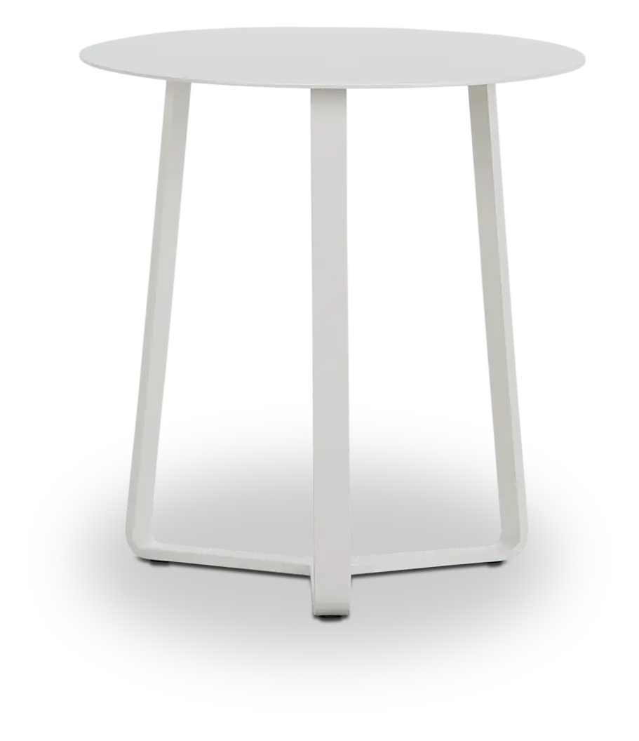 Ibiza White Round End Table Ibiza White Round End Table