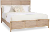 Layton Light Tone Panel Bed