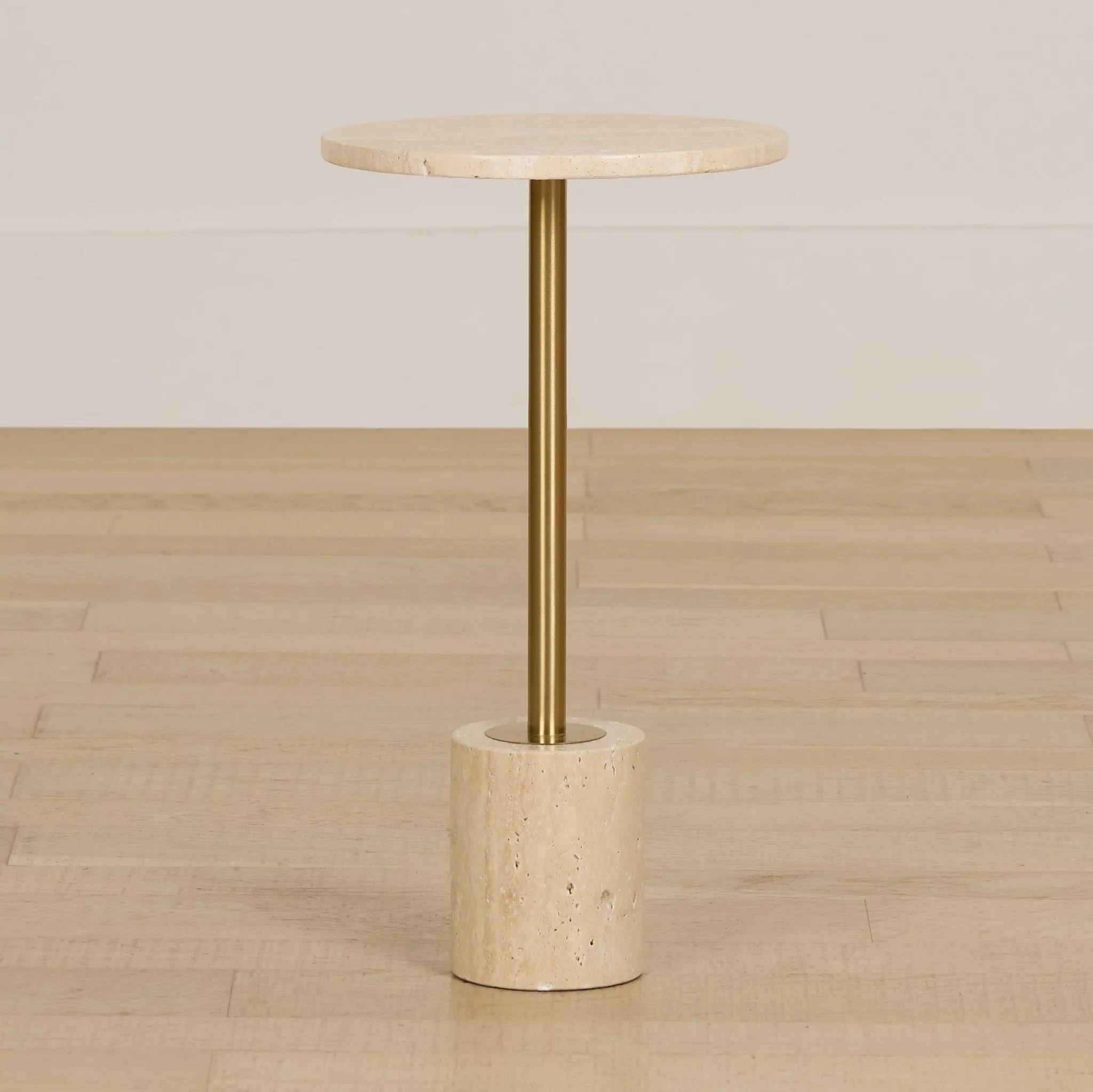 Vaihere Ivory Stone Accent Table