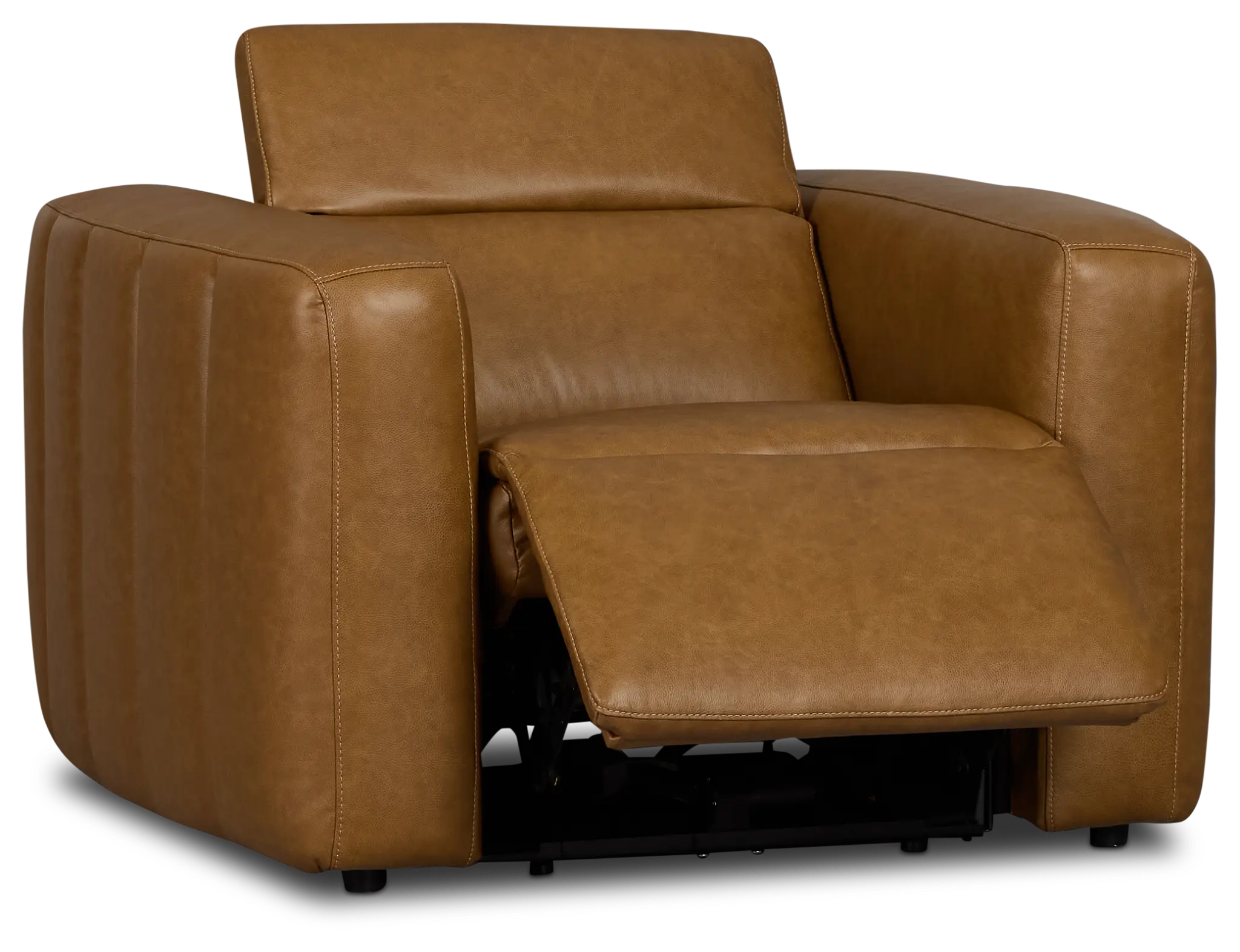Jace Medium Brown Lthr/vinyl Power Recliner Jace Medium Brown Lthr/vinyl Power Recliner