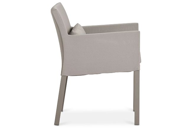 Lisbon Khaki Cushioned Chair