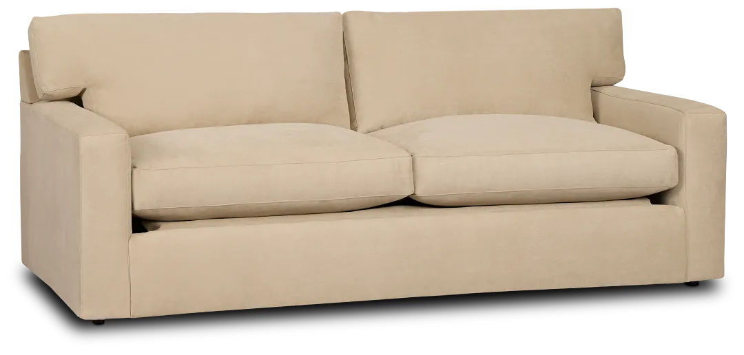 Hudson Beige Fabric Innerspring Sleeper