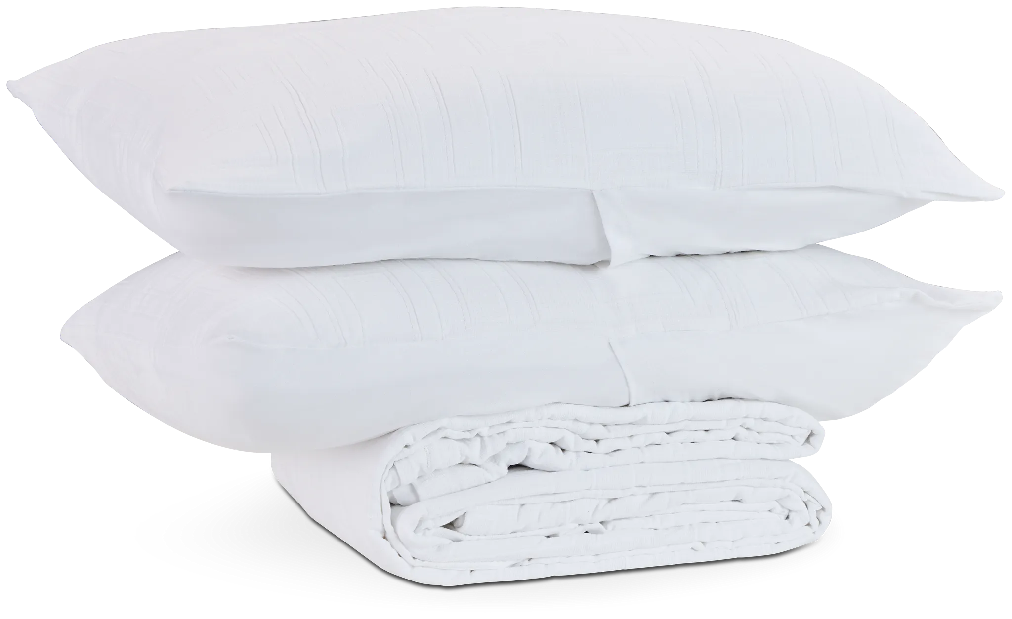 Willa White Duvet Set