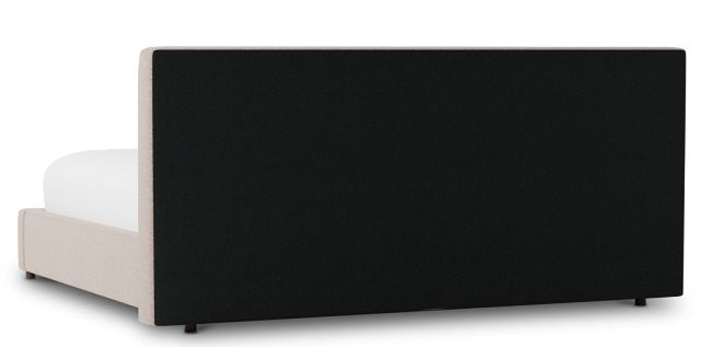 Grayton Elite Light Taupe 44" Upholstered Platform Bed