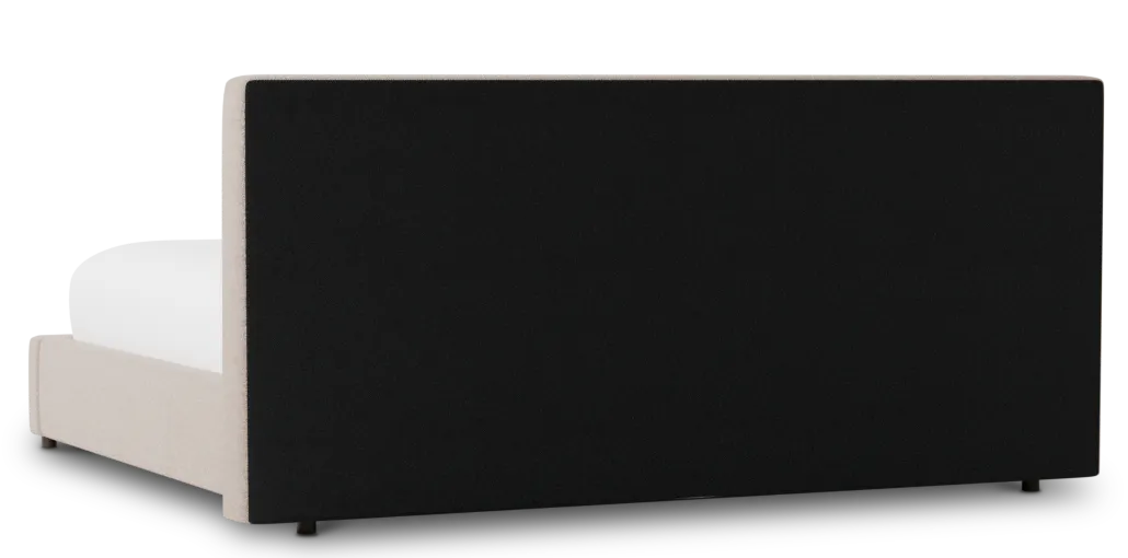 Grayton Elite Light Taupe 44" Upholstered Platform Bed