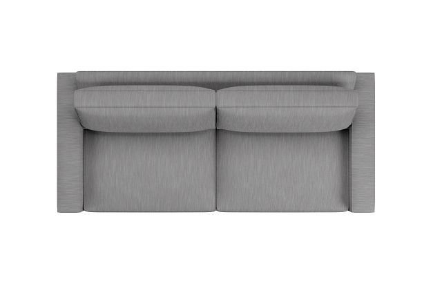 Edgewater Revenue Gray 96" Sofa W/ 2 Cushions