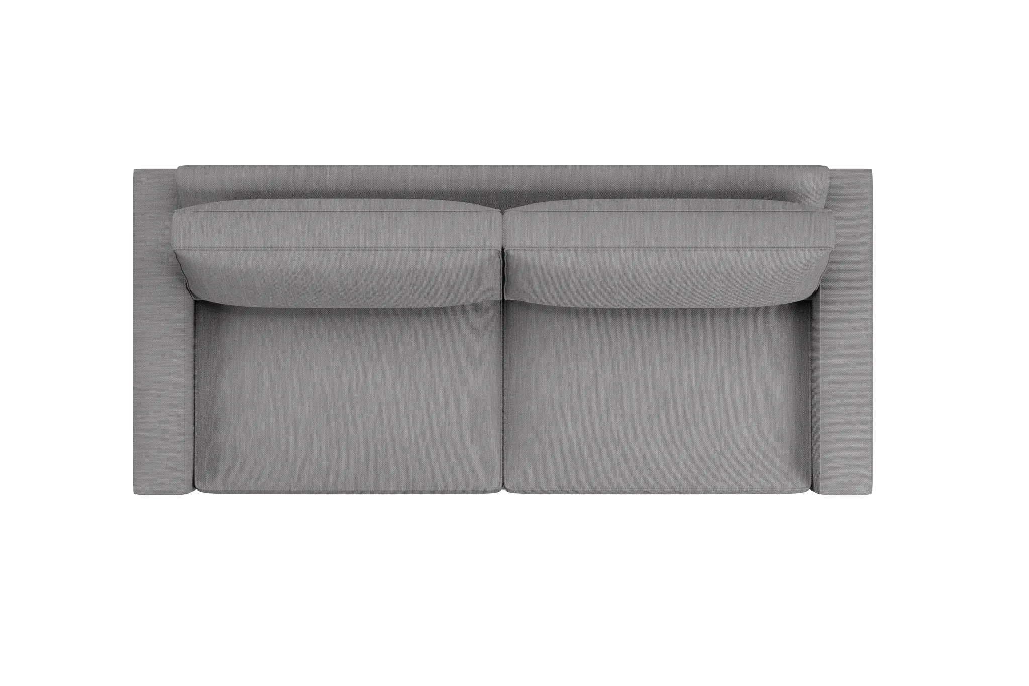 Edgewater Revenue Gray 96" Sofa W/ 2 Cushions