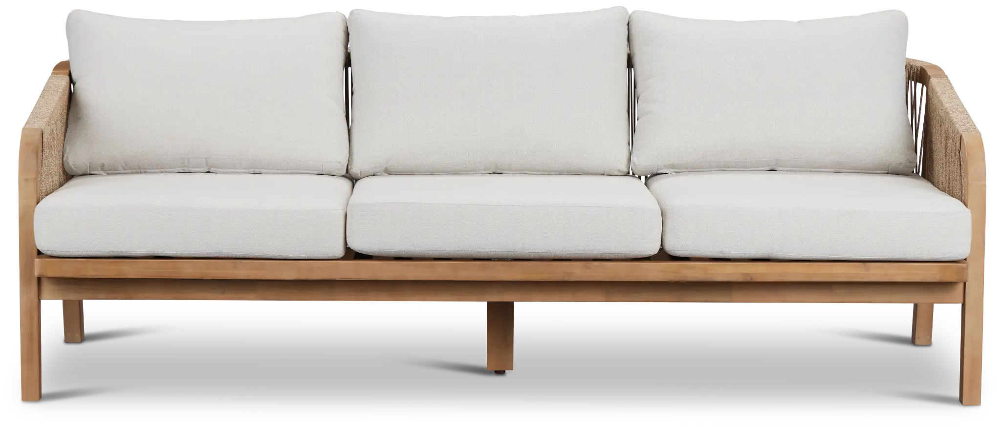 Laguna Light Tone Sofa With Gray Cushions Laguna Light Tone Sofa With Gray Cushions