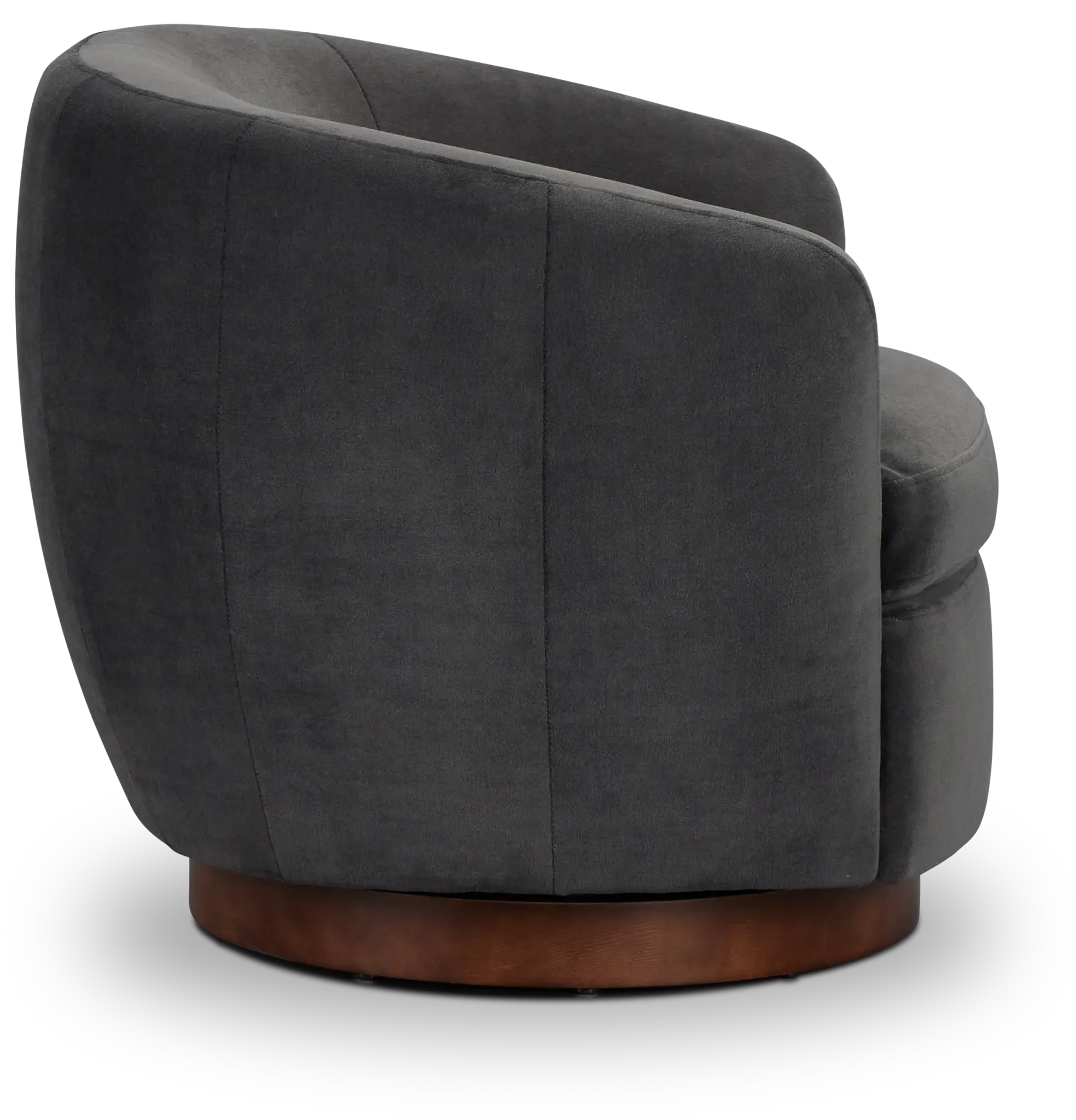 Hazel Dark Gray Velvet Swivel Accent Chair Hazel Dark Gray Velvet Swivel Accent Chair
