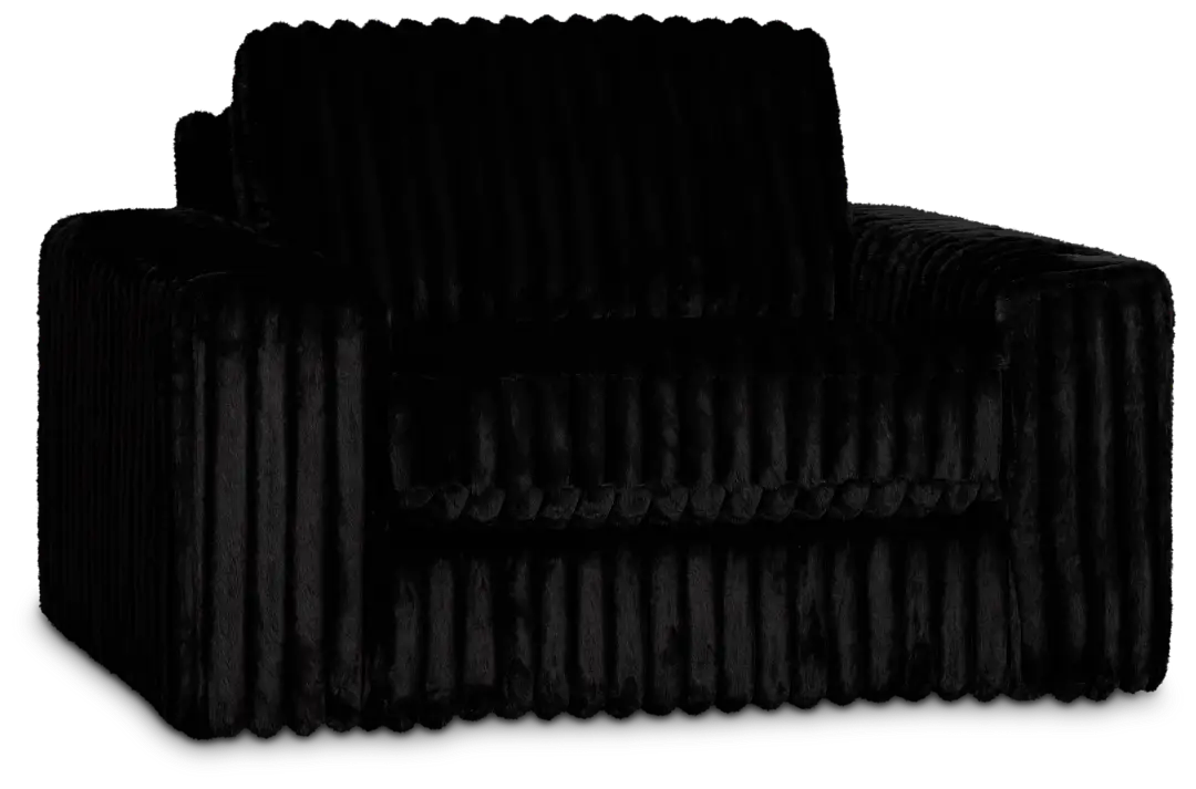 Teddy Black Fabric Oversized Chair Teddy Black Fabric Oversized Chair