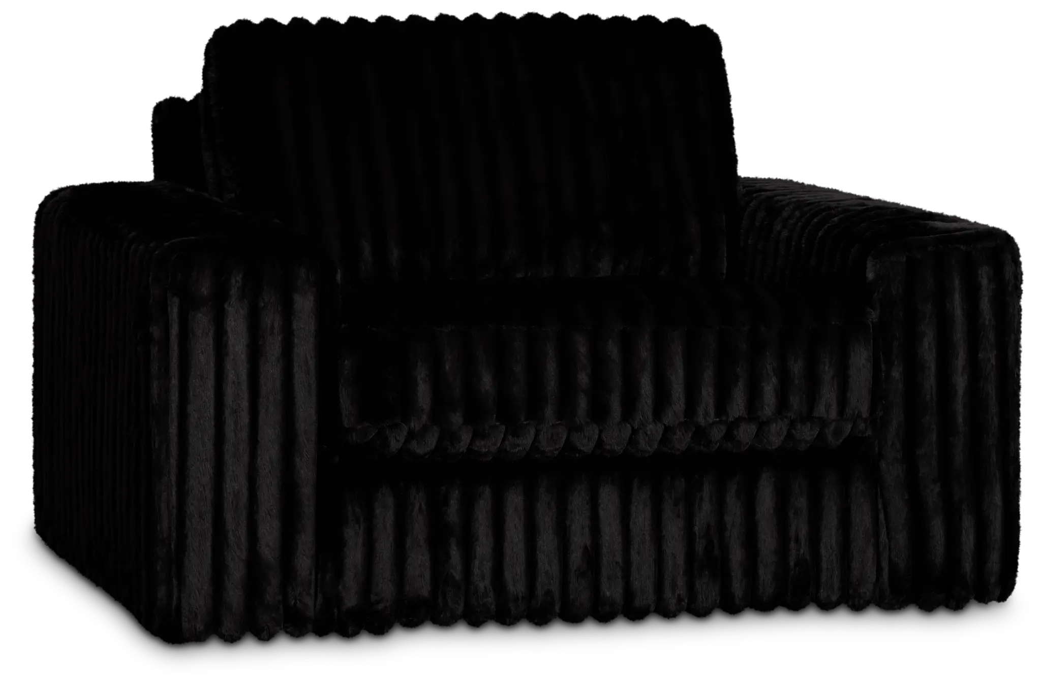 Teddy Black Fabric Oversized Chair Teddy Black Fabric Oversized Chair