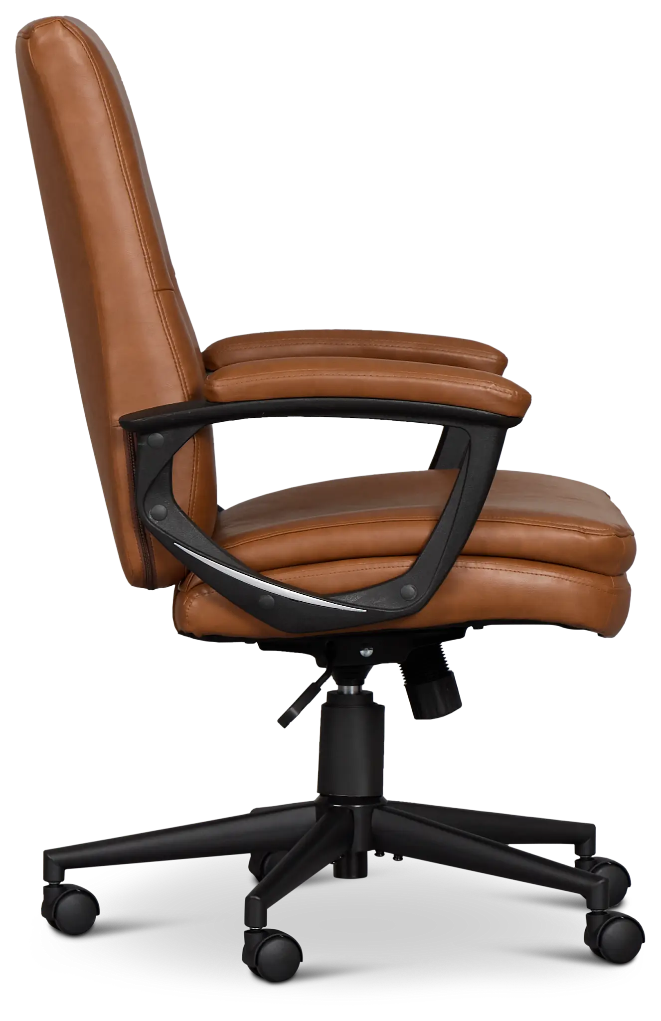 Krista Medium Brown Upholstered Desk Chair Krista Medium Brown Upholstered Desk Chair