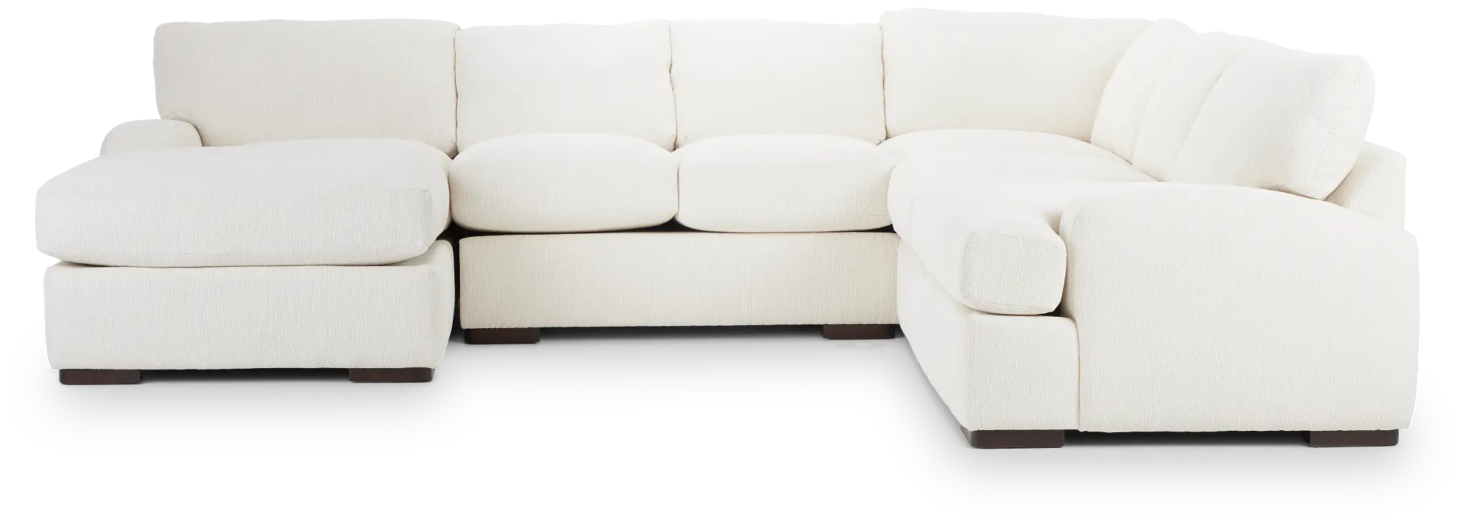 Alpha White Fabric Medium Left Chaise Sectional Alpha White Fabric Medium Left Chaise Sectional