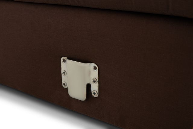 Dawkins Taupe Leather Right Chaise