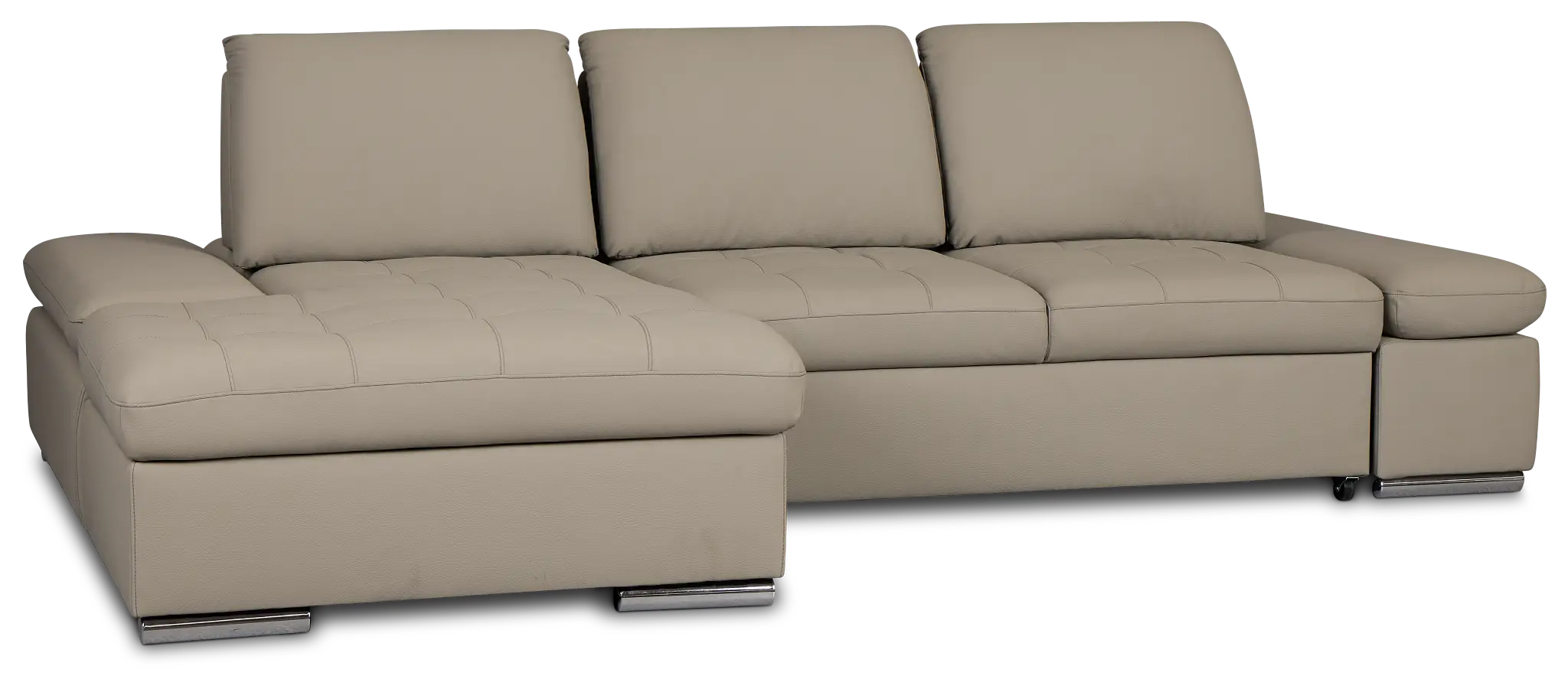 Eden Gray Micro Left Chaise Sleeper Sectional Eden Gray Micro Left Chaise Sleeper Sectional