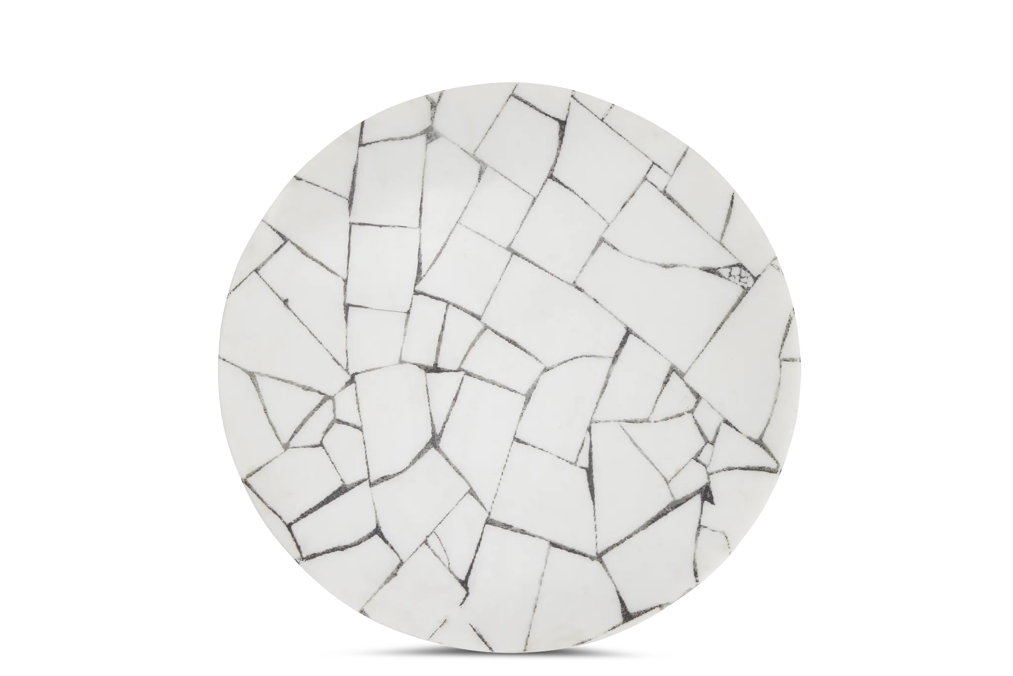 Roberto Black Round End Table