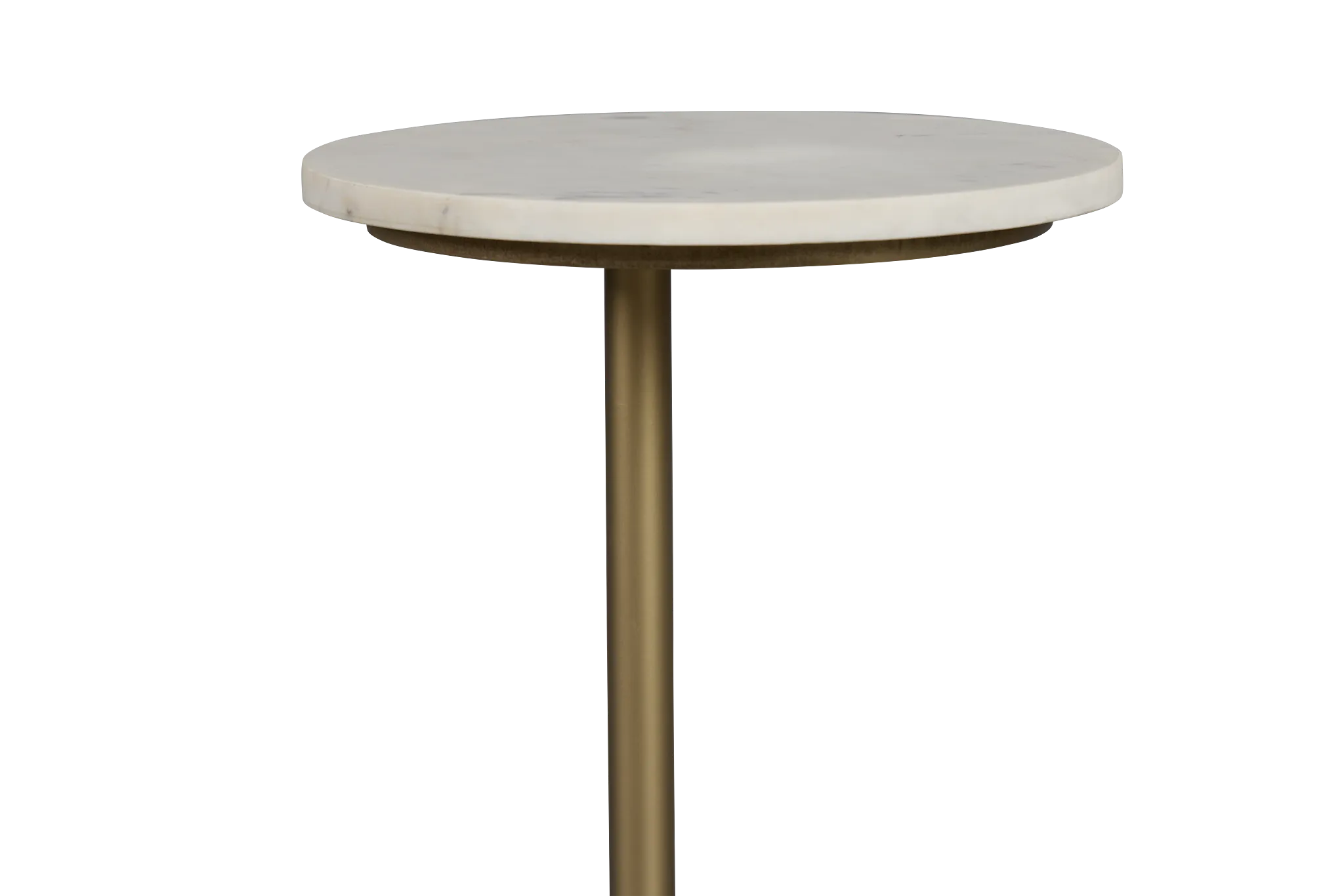 Britt White Marble Accent Table