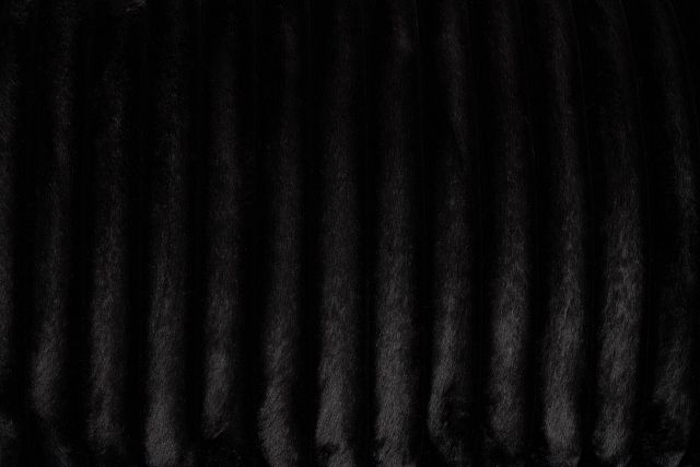 Teddy Black Fabric Chaise