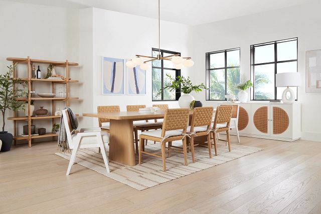 Malibu Light Tone Rectangular Table