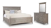 Heron Cove Light Tone Panel Storage Bedroom