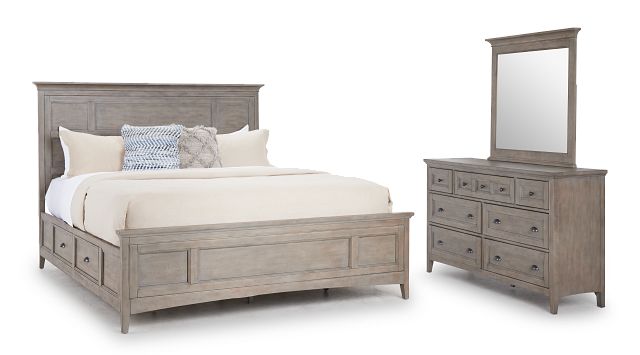 Heron Cove Light Tone Panel Storage Bedroom