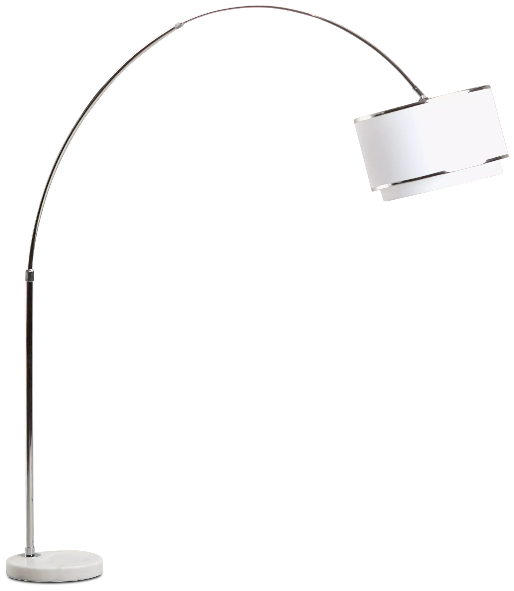 Mavas Silver Metal Arc Floor Lamp Mavas Silver Metal Arc Floor Lamp
