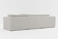 Destin Maguire Pewter Fabric 5-piece Modular Sectional