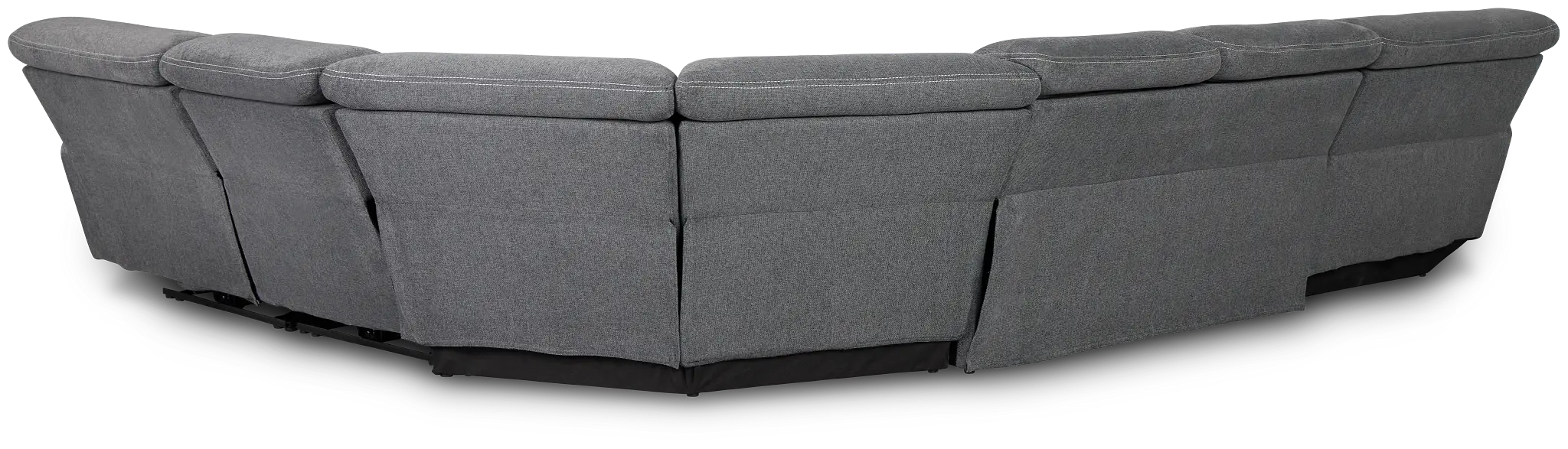 Callum Dark Gray Storage Small Left Dual Power Chaise Sleeper Sectional Callum Dark Gray Storage Small Left Dual Power Chaise Sleeper Sectional