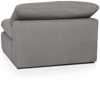 Nixon Light Gray Fabric Armless Chair