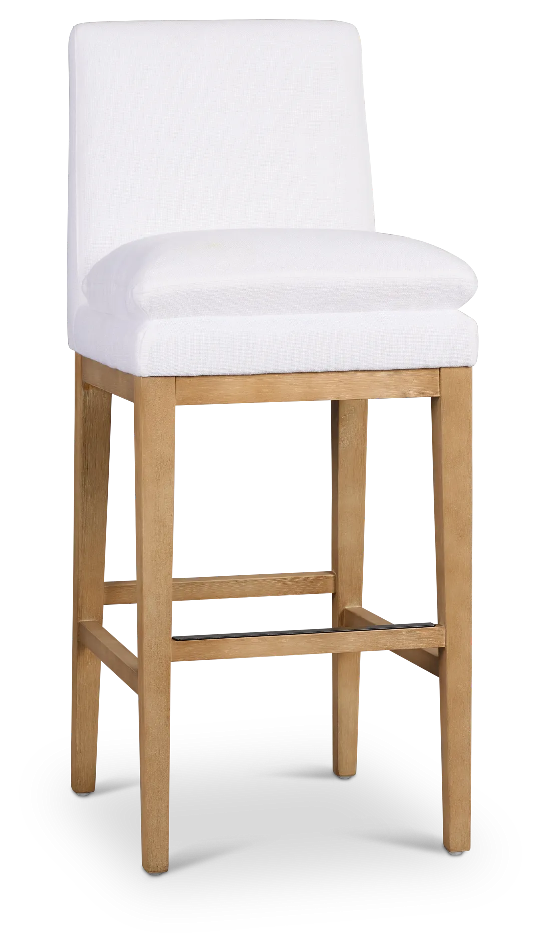 Willow Whitefabric 30" Upholstered Barstool