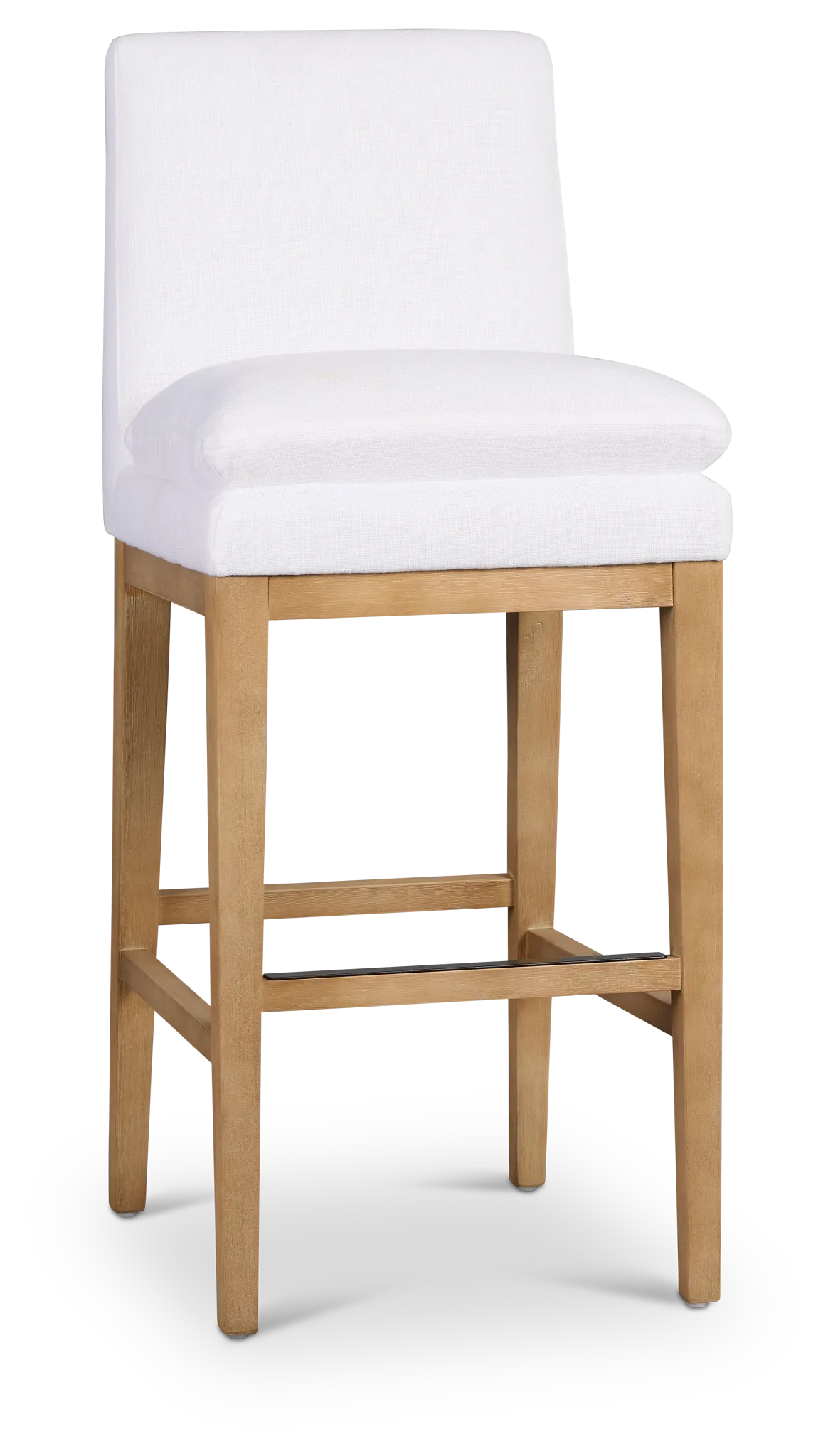 Willow Whitefabric 30" Upholstered Barstool