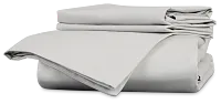 Rest & Renew Percale Cotton Gray 200 Thread Duvet Set