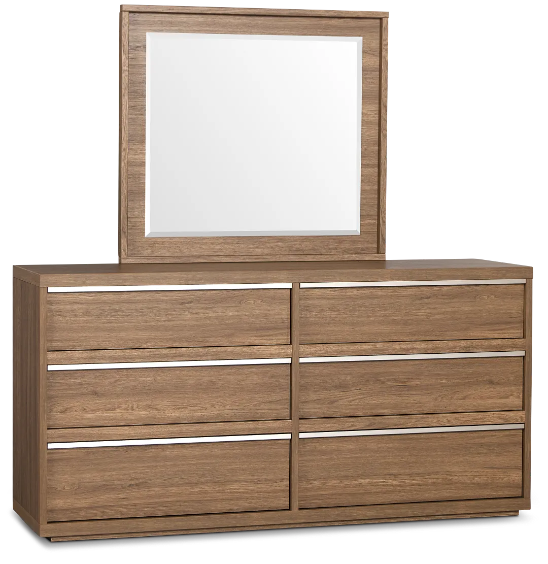 Capraia Dark Tone Dresser & Mirror